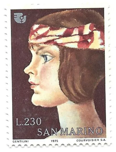 Stempel Stamp Neu San Marine 1975 Sm 948 Franco Gentilini Profile