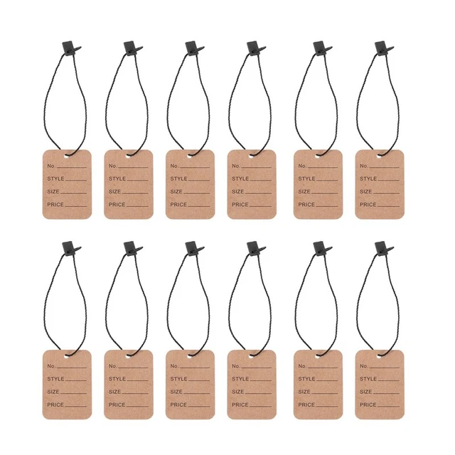 1000 Pieces Price Tags and Tag String, Clothing Tags for Clothing Marking T J3W4