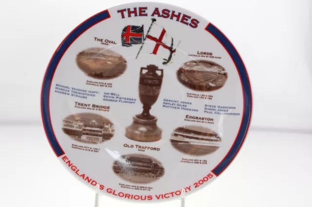 Aynsley Commemorative Ashes Victory 2005 Plate - New