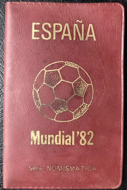 Spain 1980 6 Coin Set: 50 Centisimo ~ 100 Pesetas Mundial World Cup 1982 Folder