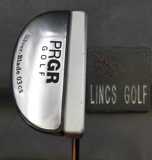 PRGR Silver Blade 02ZN Putter Steel Shaft 87.5cm Length Black Grip PRGR Silver Blade 02ZN Putter Steel Shaft 87.5cm Length Black Grip