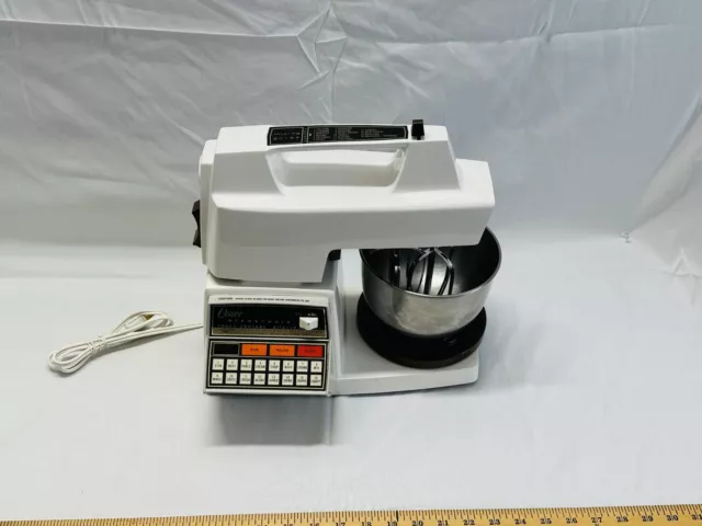 Vintage OSTER Kitchen Center 16 Speed Electronic Touch Blender Mixer Works