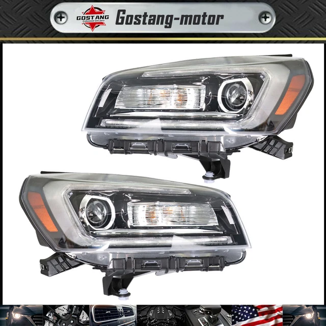 PROJECTOR HEADLIGHTS HEADLAMPS Halogen W/LED Left+Right For 20132016