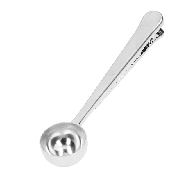 Coffee Scoop Food Grade Stainless Steel Dishwasher Available 2 In 1 Sealing