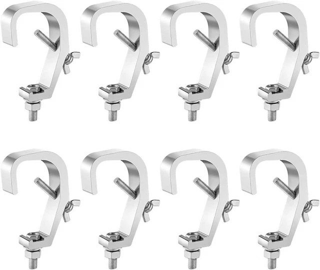 1.18 -2 Inch Truss Clamp Stage Lights Clamp, 8PCS  Premium Stage Lighting C Clam