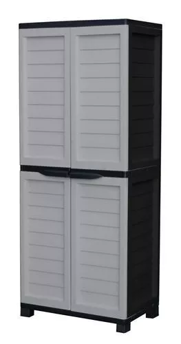 Plastic Garden Storage Cupboard Outdoor Plastic Cabinet. 2 Sizes Available