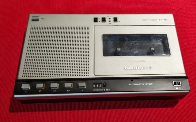 GRUNDIG CR 150 Cassette Recorder (non funzionante) Vintage old anni 80 X Ricambi