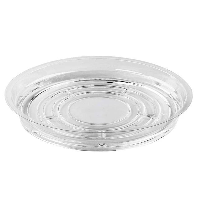 Set Di 8 Vasi Da Fiori Con Sottovaso 10 Cm – Plastica Riciclabile Con Fori Di Drenaggio, Per Piante Grasse, Erbe E Piantine, Bianco - 3