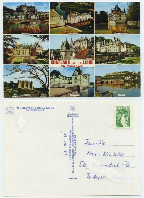 56163 - Chateaux de la Loire en Touraine - old postcard