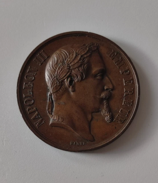 Médaille Napoléon III En Bronze - Châlons 1868, Ministère De L'Agriculture