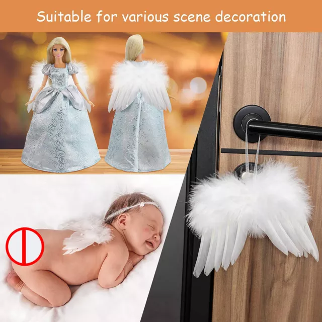 FE# Christmas Vintage Feather Wing Party Supplies for DIY Home Wedding Birthday