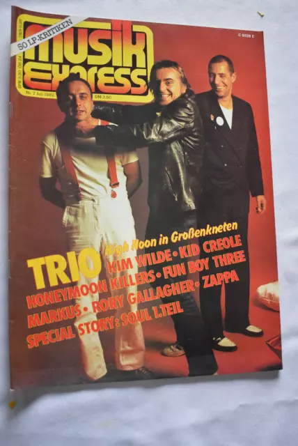 MUSIK EXPRESS Sounds Nr 7 Juli   1982