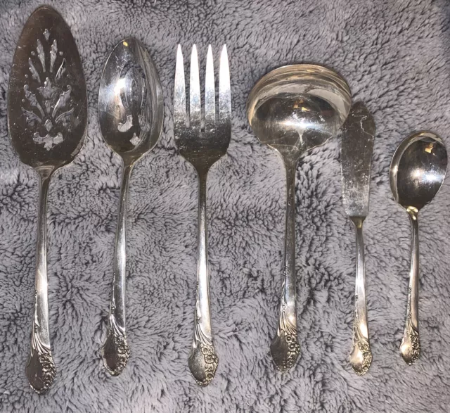 Oneida Community Tudor Plate Together 6 Serving Pieces
