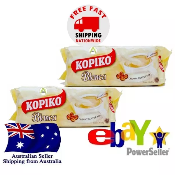 2x Kopiko Blanca Creamy Coffee Mix 30 sachets x 30g Kopi Instant Na Kape Halal