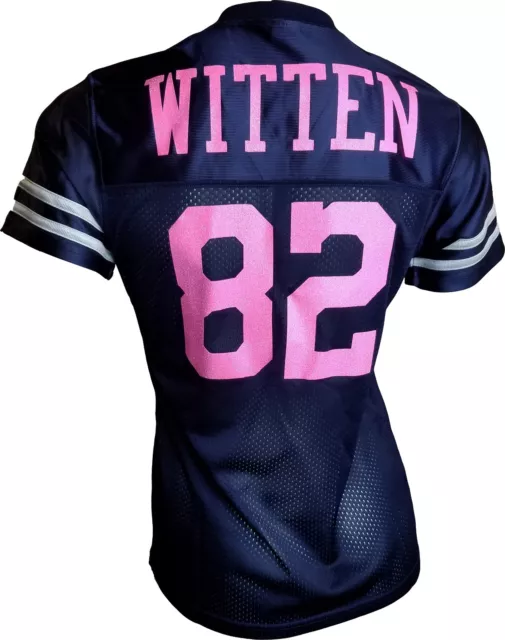 Custom Womens Blinged Football Navy/Pink Jersey, Jason Witten 2