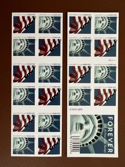 First Class Flag USPS Postage Stamps-Book Of 20 MNH