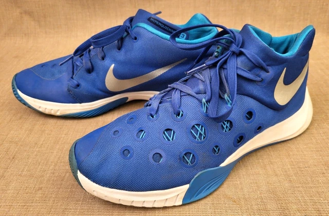 Nike Hyperquickness 3 Basketball Shoes Mens 8 Blue Teal 749883-404 Good Mid Top Nike Zoom Hyperquickness 3 Basketball Shoes Men 13 Blue Mid  main image 4