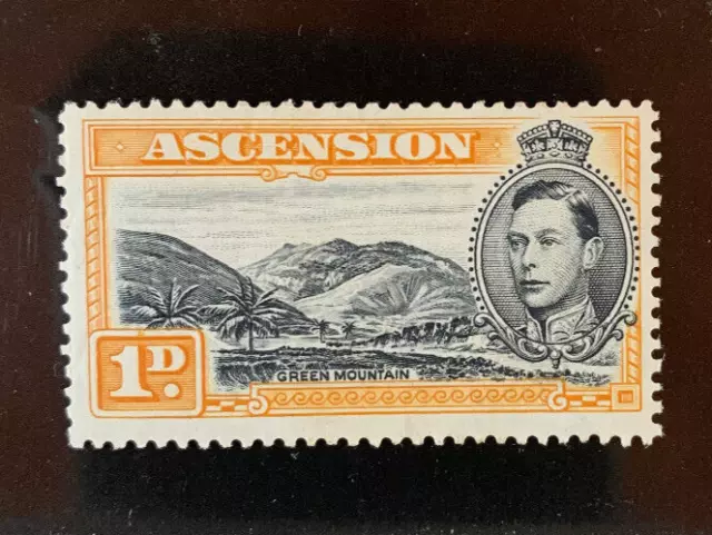 Ascension 1938 SC# 41Ac SG# 39a Perf 13½ George VI Green Mountain MINT LH