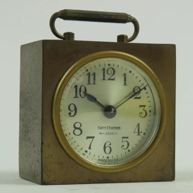 Seth Thomas 4-Jewel Brass Clock