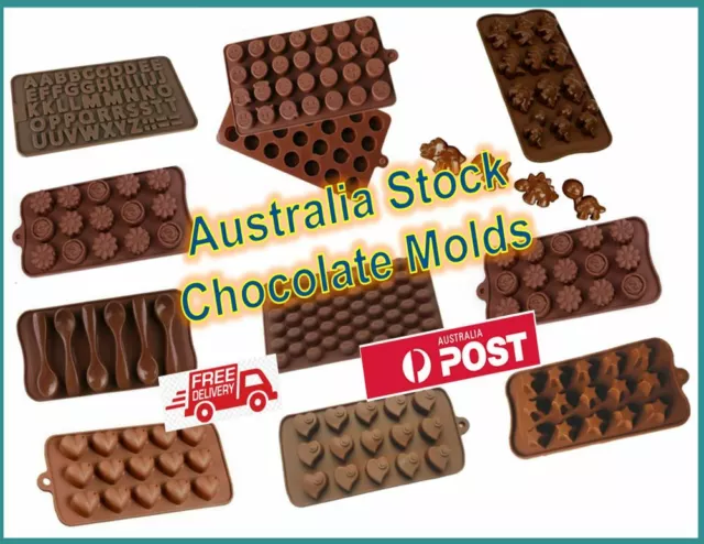 Mini Chocolate Bar Flexible Silicone Mold Candy Chocolate Cake Jelly Mould AU