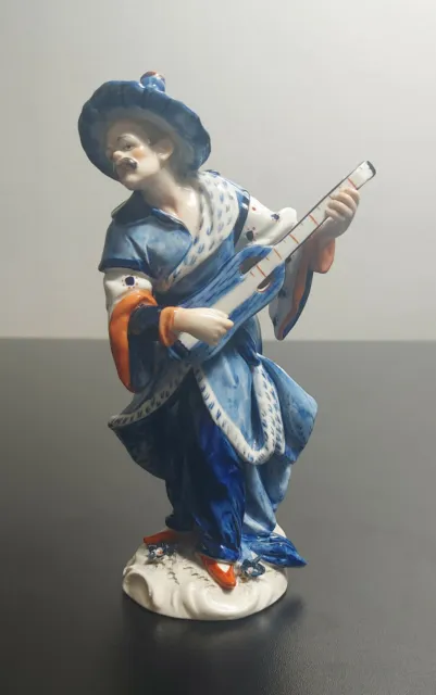 Volkstedt Porzellanfigur Malabar mit Madoline, TOP! 2