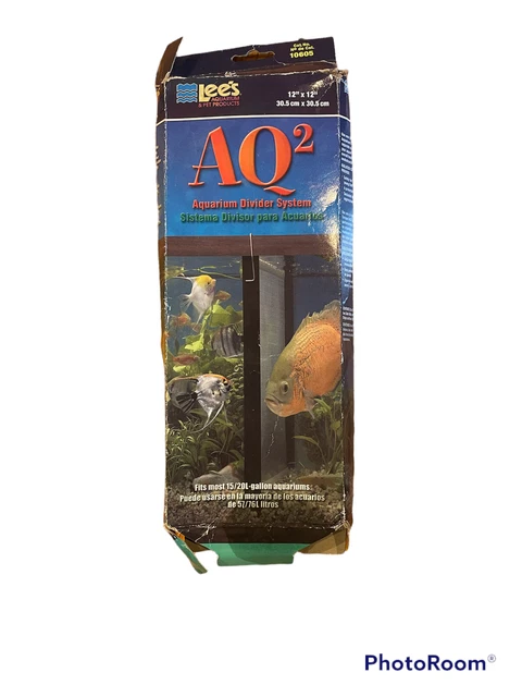 CRUSHED PACKAGING - Lee's Aquarium Divider System in Black 12X12" Plastic Mesh