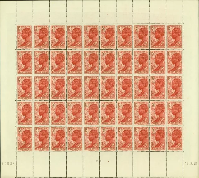Ivory Coast 1936 - MNH stamps. Yvert Nr.: 114. Sheet of 50.......(EB) MV-17577