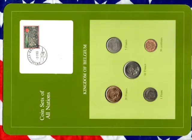 Coin Sets of All Nations Belgium 1977-1982 UNC 10 Francs 1977