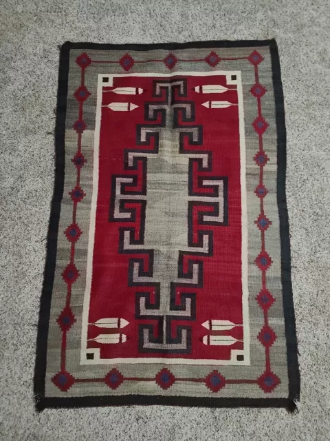 Vintage Navajo Native American Indian Rug 60x40 inches