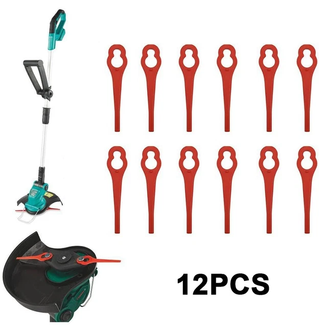 12PCS ALDI FERREX FAR 201 97699 Cordless Grass Strimmer Plastic Blades