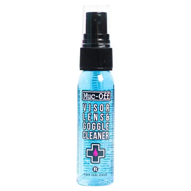 Muc-Off Motorcycle Motorbike Helmet, Visor & Goggle Cleaner Handy 32ml Size