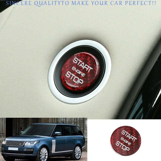 FOR RANGE ROVER L405 2013-2017 Red Dry Carbon Fiber Start Button ...