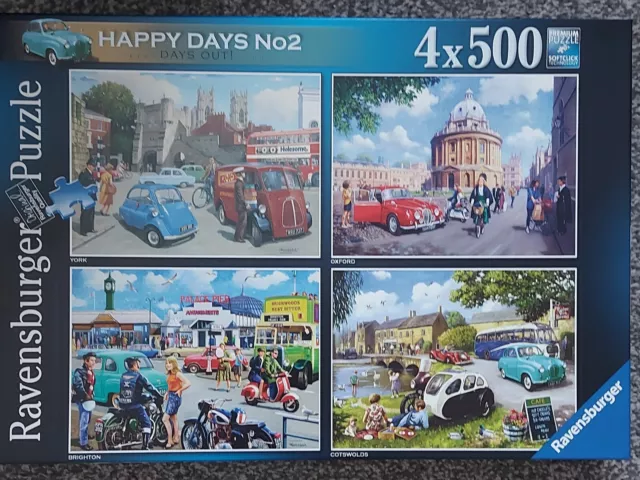 4 X 500 Piece Jigsaw Puzzles