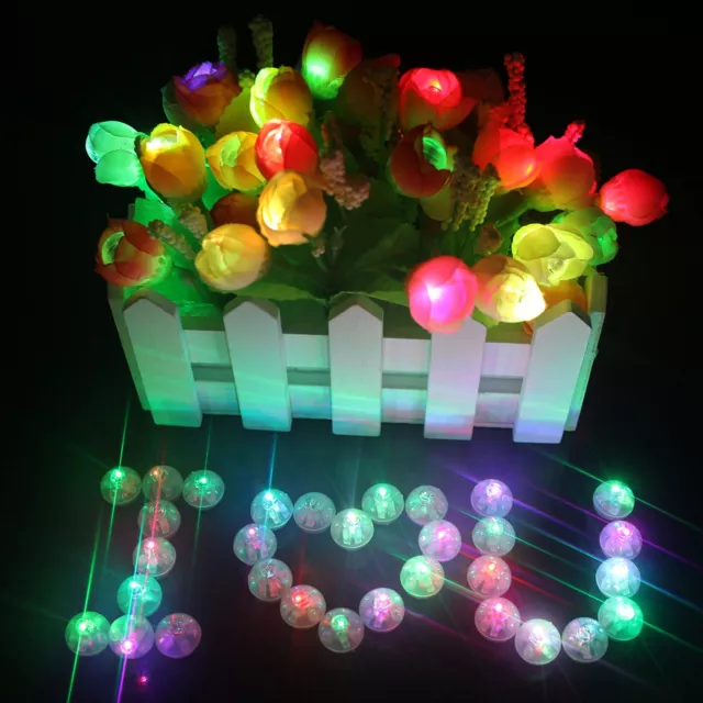 LED Lampen für Leuchtende Luftballons Papierlaterne Rund Licht Deko Party Top