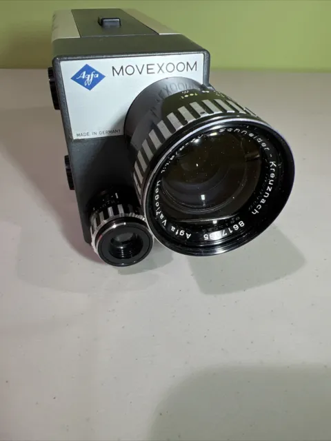 Cámara de cine alemana vintage Agfa MoveXoom 5155 8 mm con caja original + manual 2