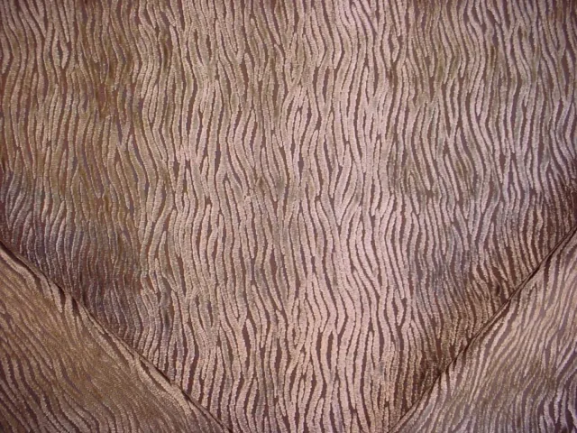 7-3/8Y Robert Allen Decorative Strands Stripe Velvet Drapery Upholstery Fabric