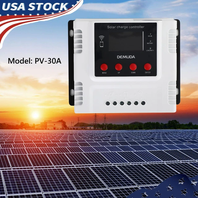 PWM 30A 12V 24V 48V Solar Charge Controller For Lifepo4 Lead Acid Gel
