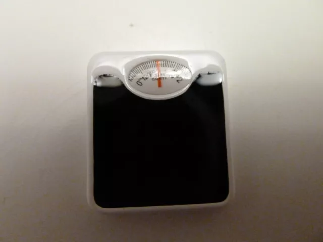 Dolls House Bathroom Scales Black & White Accessory Miniature 1:12th Scale 2