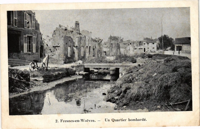 CPA Fresnes in Woevre - A Bombed Quarter (184237)