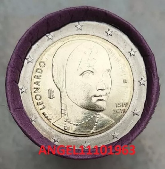 2019 Italia 2 € Conmemorativos "Leonardo Da Vinci" S/C Disponible