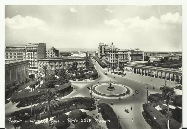 Foggia (Fg) - Piazza Cavour - Viale Xxiv Maggio - Viaggiata - Vedi Foto