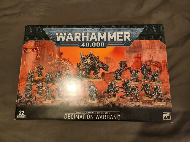 WARHAMMER 40K DECIMATION warband Chaos Space Marine Box set, Out of ...
