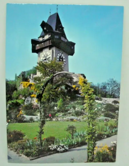 Ak Graz - Schloßturm - Uhrturm, ungelaufen