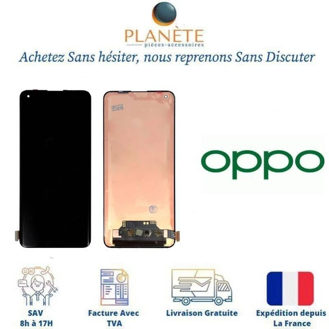 Écran LCD Externe pour Oppo Find N2 Flip avec Vitre Tactile Original Oppo Noir