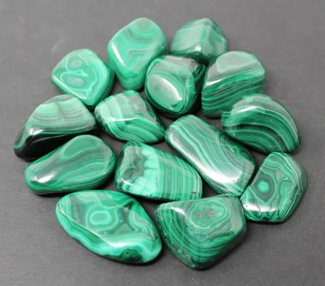 LARGE Malachite Tumbled Stone 1" - 1.25" (Crystal Healing Reiki Gemstone) 3