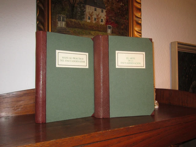 ENCUADERNADOR 2 Bände BUCHBINDEREI SPANIEN Buchbinden HANDEINBAND Buchbinder