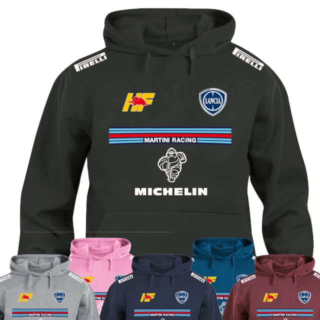 Felpa con cappuccio personalizzata Maglia manica lunga  Martini Racing