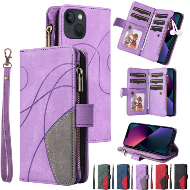 For Nokia G21 G11 G50 X20 2.4 3.4 Magnetic Flip Leather Wallet Zipper Case Cover