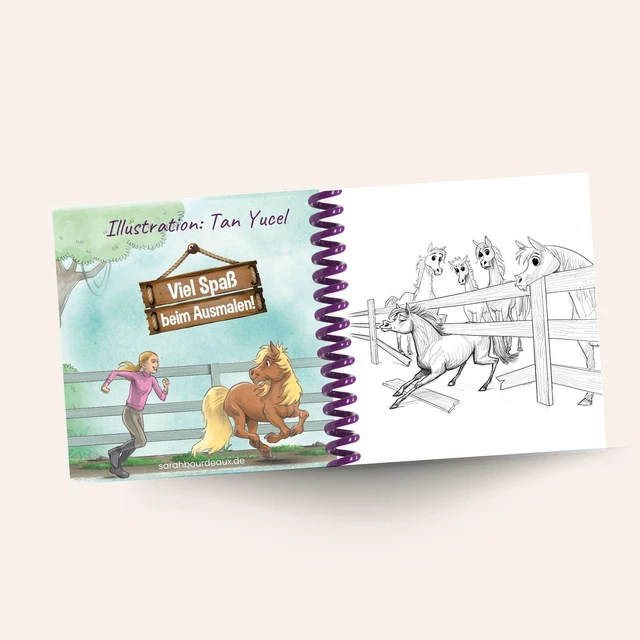 SHARIF'S PFERDE-MALBUCH | Sarah-Katrin Bourdeaux | Taschenbuch | 84 S