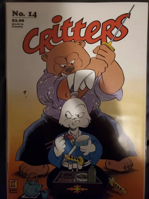 Critters #14 - 1986 - Fantagraphics- Stan Sakai early Usagi Yojimbo great copy